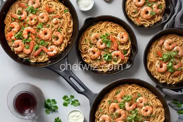 Shrimp Pasta Skillet