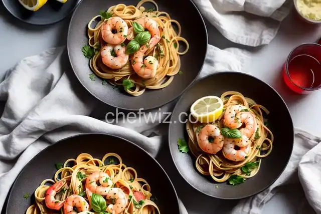 Shrimp Pasta with Lemon-Butter Sauce