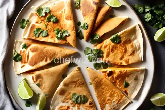 Shrimp Quesadillas with Cilantro and Lime