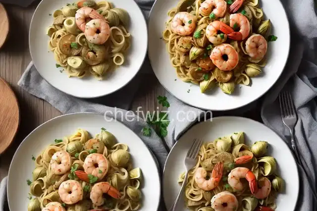 Shrimp Scampi with Artichokes