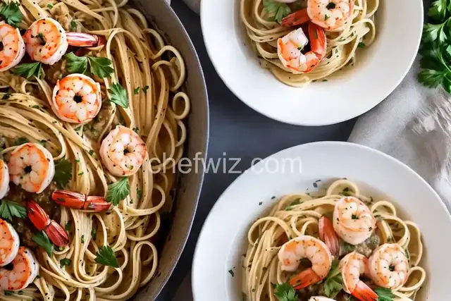 Shrimp Scampi with Linguini