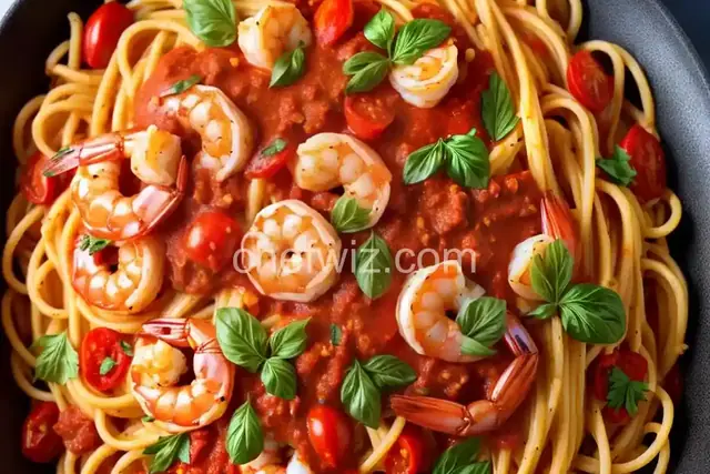 Shrimp Spaghetti with Tomato Sauce