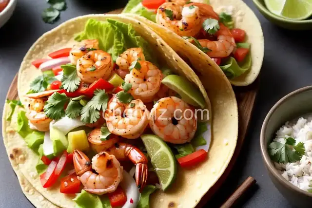 Shrimp Tacos with Pineapple