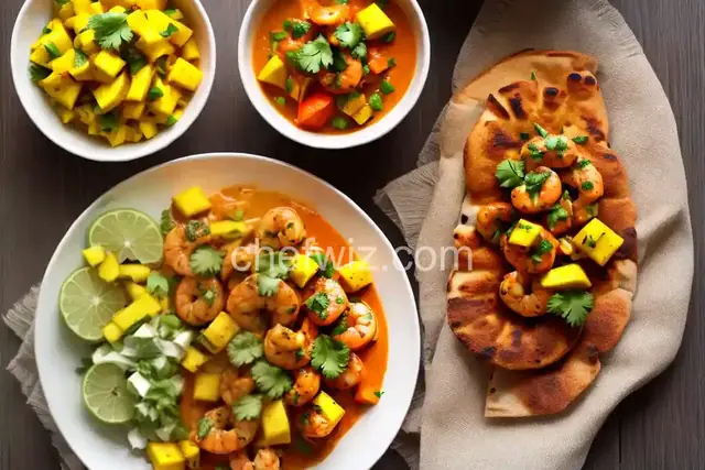 Shrimp Tikka with Fresh Mango Chutney