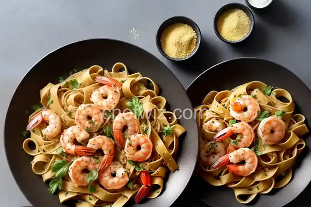 Shrimp and Artichoke Tagliatelle with Black Pepper and Pecorino