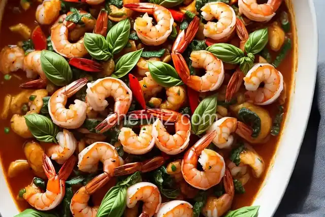 Shrimp and Basil Stir-Fry