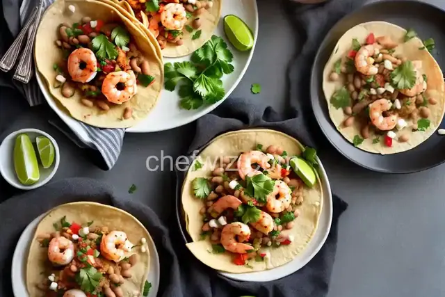 Shrimp and Bean Tacos