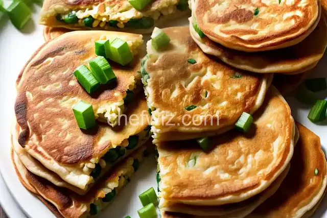 Shrimp and Green Onion Pancakes