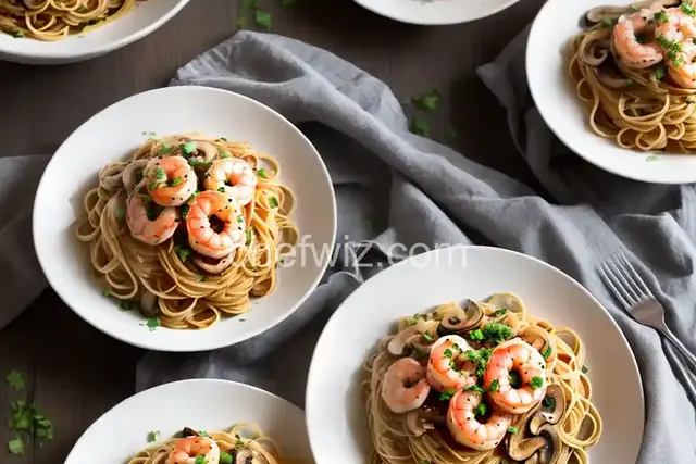 Shrimp and Mushroom Angel Hair Pasta