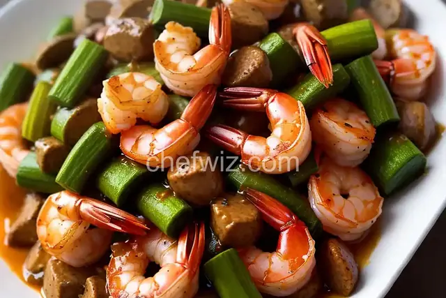 Shrimp and Okra With Sausage