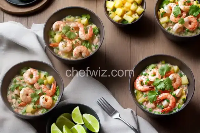 Shrimp and Pineapple Ceviche