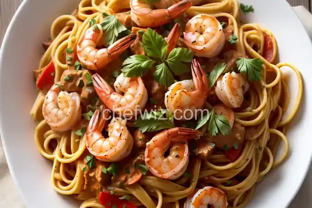 Shrimp and Tasso Pasta