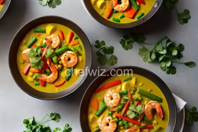 Shrimp and Vegetable Yellow Curry