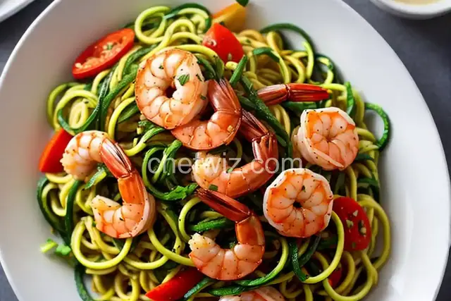 Shrimp with Zucchini Noodles