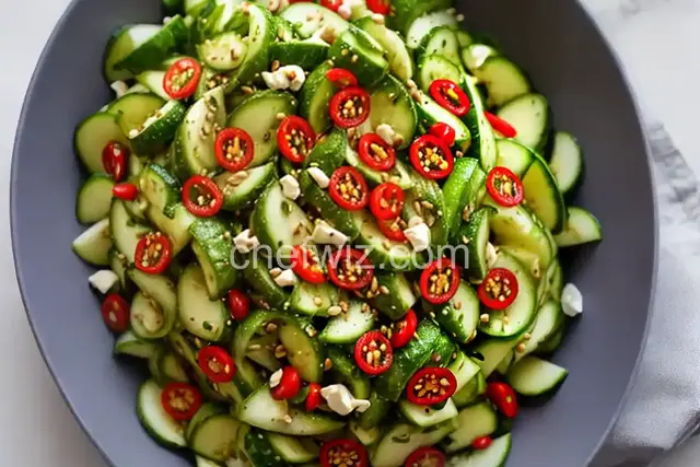 Sichuan-Style Smashed Cucumber Salad Recipe