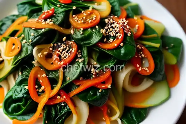 Sigeumchi Namul (Korean Marinated Spinach Banchan)