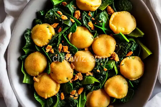 Simmered Greens with Cornmeal Dumplings