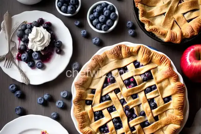 Simple Blueberry Apple Pie