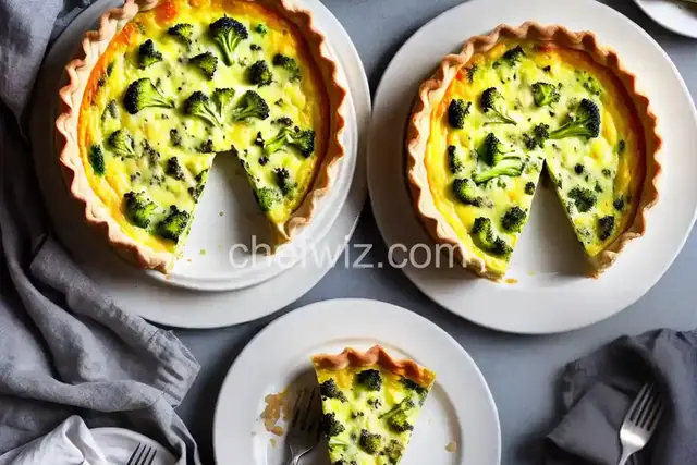 Simple Broccoli and Brie Cheese Quiche