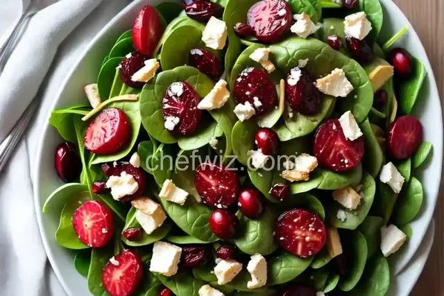 Simple Cranberry Spinach Salad