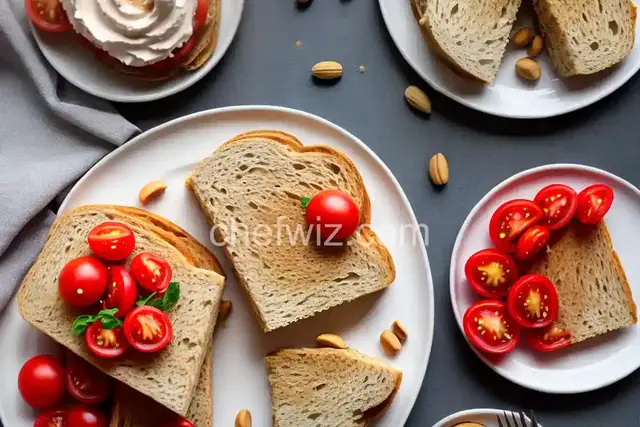 Simple Peanut Butter and Tomato Sandwich