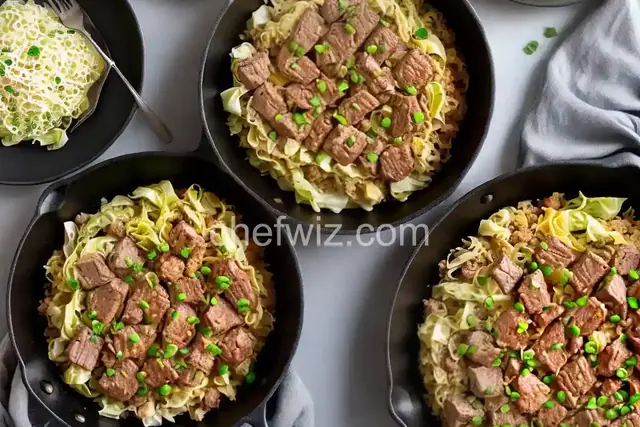 Simple Pork and Cabbage Skillet