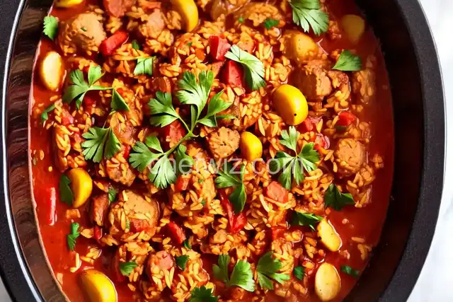 Simple Slow Cooker Jambalaya