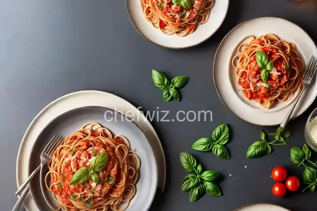 Simple Spaghetti with Tomato Sauce