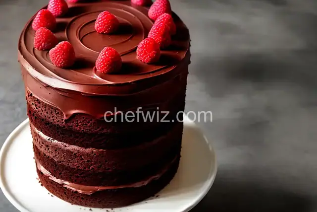 Simple Two-Layer Chocolate Birthday Cake with Milk Chocolate Ganache