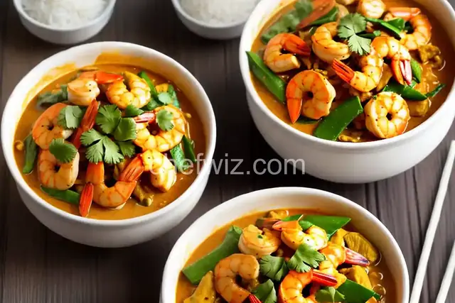 Singapore Noodle Curry Shrimp