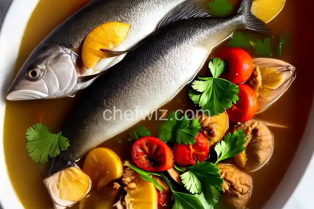 Sinigang na Bangus (Filipino Milkfish in Tamarind Broth)