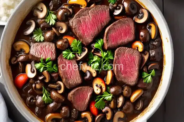 Sirloin Tips and Mushrooms
