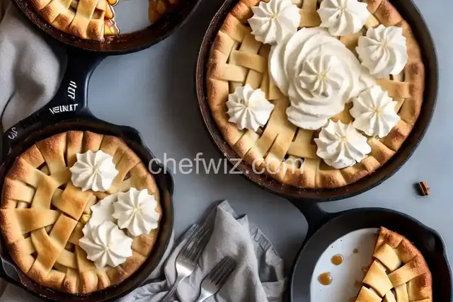 Skillet Apple Pie with Cinnamon Whipped Cream