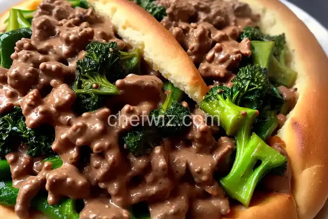 Skillet Cheesesteak With Broccoli Rabe