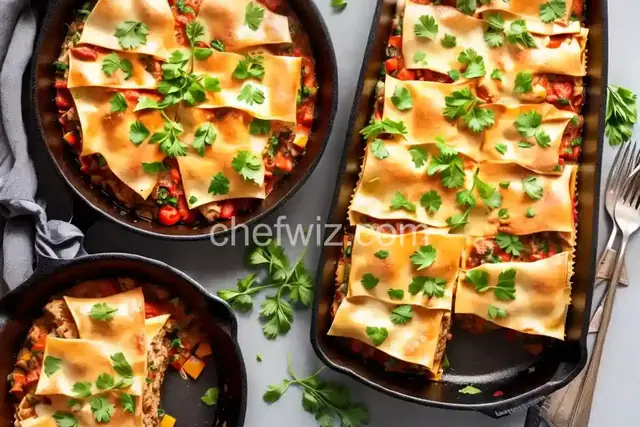 Skillet Chicken Lasagna