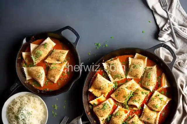 Skillet Chicken and Ravioli