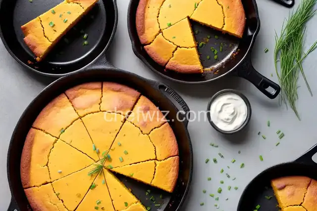Skillet Cornbread With Chives