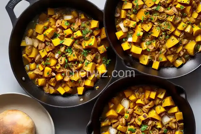 Skillet Crookneck Squash and Onions