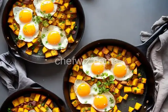 Skillet Eggs With Squash
