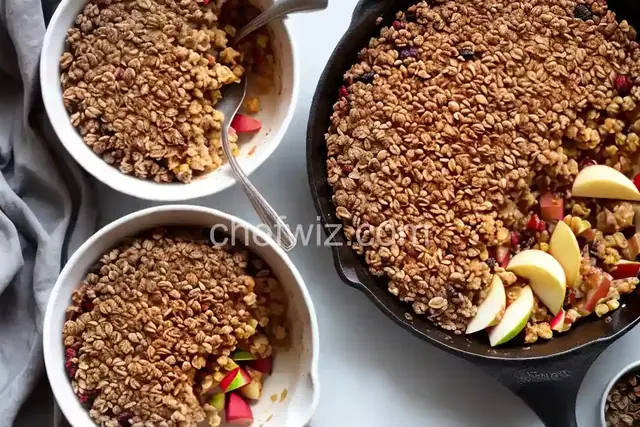 Skillet Granola-Apple Crisp