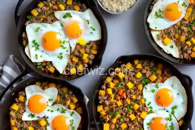 Skillet Hash and Eggs