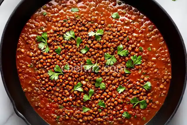 Skillet-Popped Lentils with Parsley