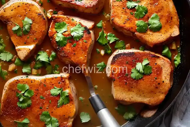 Skillet Pork Chops with Salsa Verde