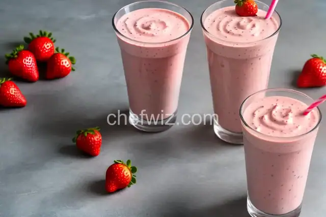 Skinny Strawberry Milkshake