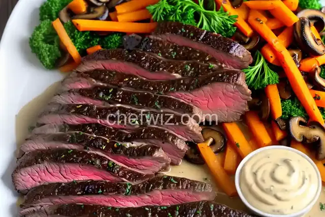 Skirt Steak With Mushroom-Cream Pan Sauce Recipe