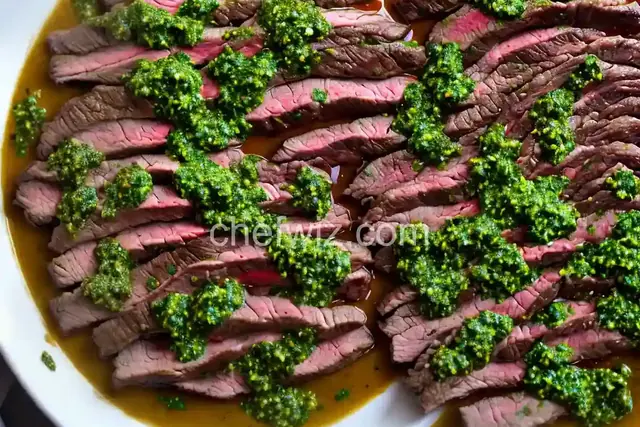 Skirt Steak with Chimichurri Sauce