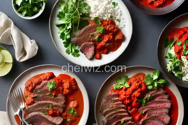 Skirt Steak with Romesco Sauce