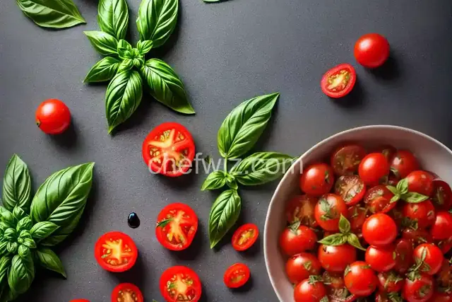Sliced Tomatoes with Fresh Basil and Aged Balsamic
