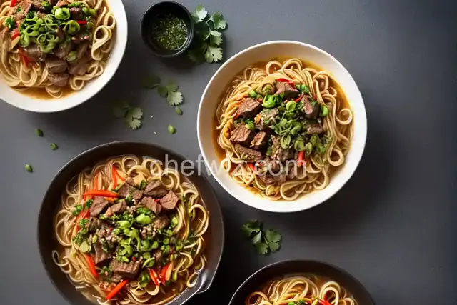 Slicked and Spicy Lamb Noodles