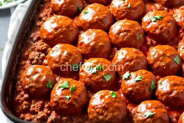 Sloppy Joe Meatball Bake
